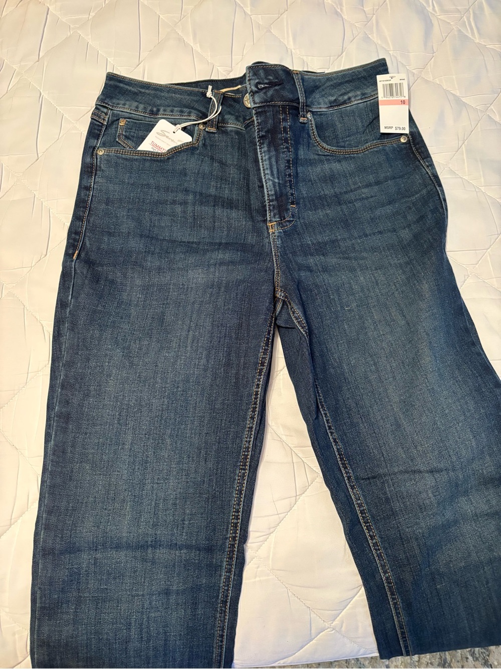 Women’s Dark Blue Denim bootcut Jeans - Picture 4 of 6